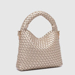 Gabby Mini Woven Shoulder Bag Pink Champagne - Pure Apotheca