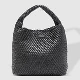 Gabby Woven Shoulder Bag Black - Pure Apotheca