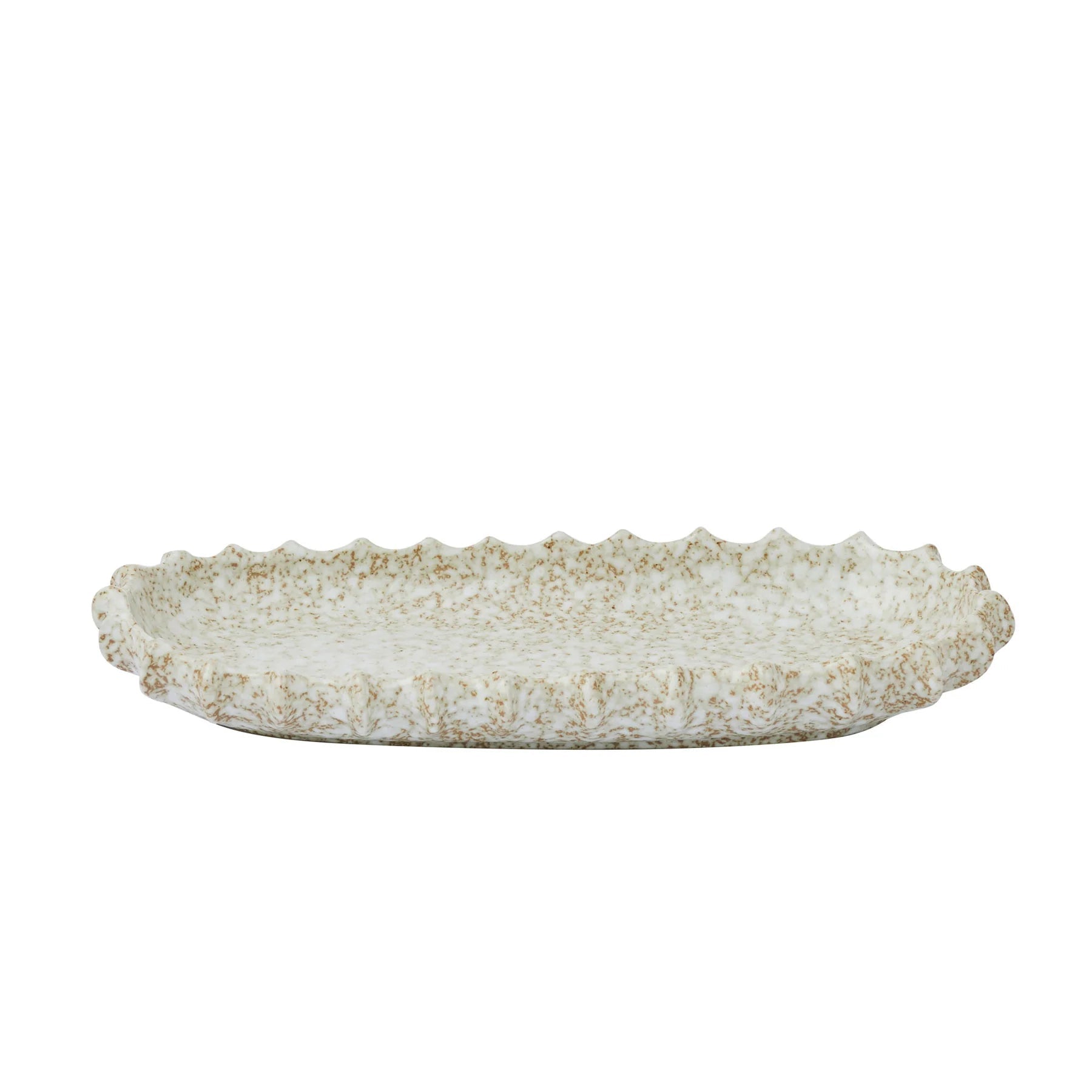 Gaia Ceramic Platter Natural Large - Pure Apotheca