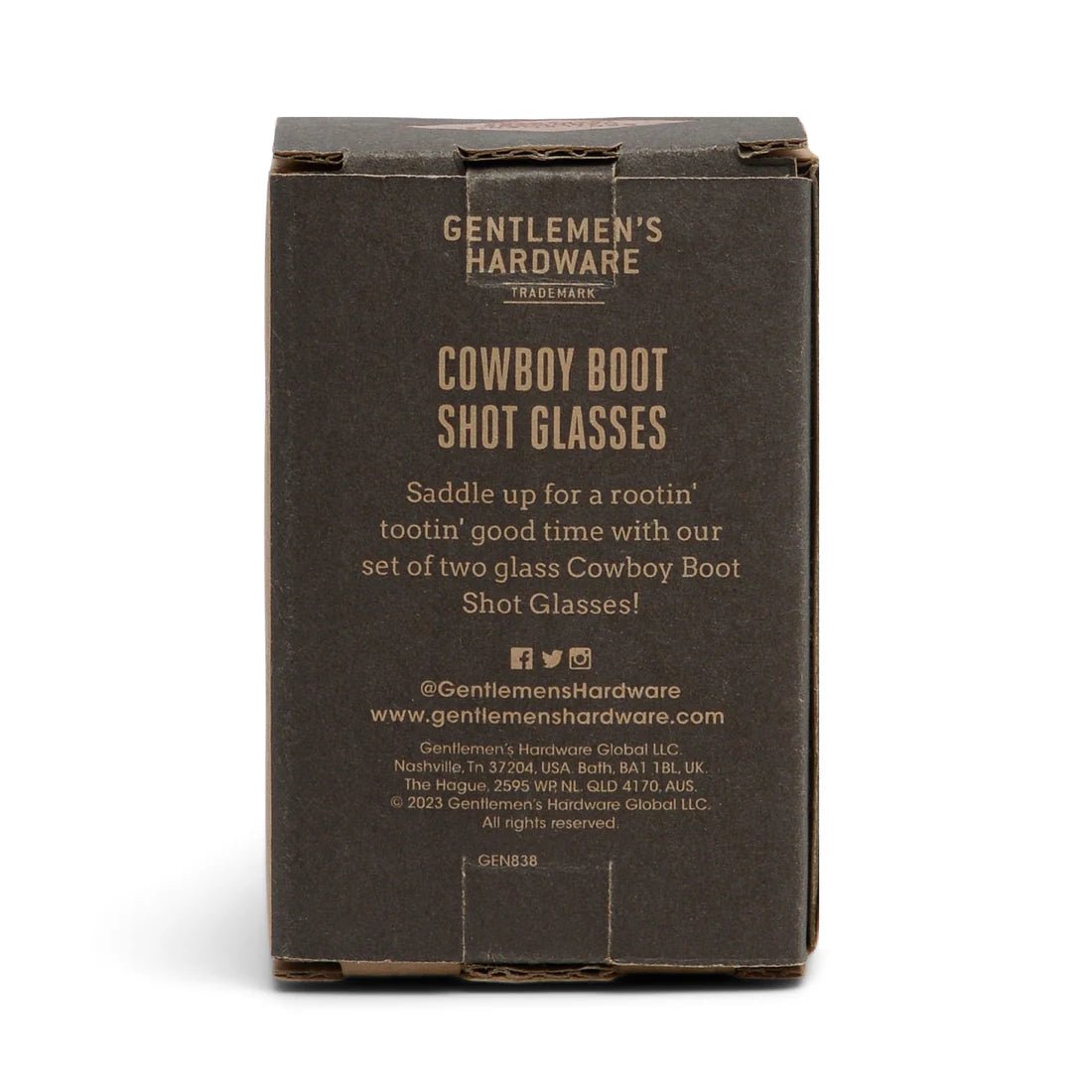 Gentleman’s Hardware Cowboy Boot Shot Glasses Set/2 - Pure Apotheca
