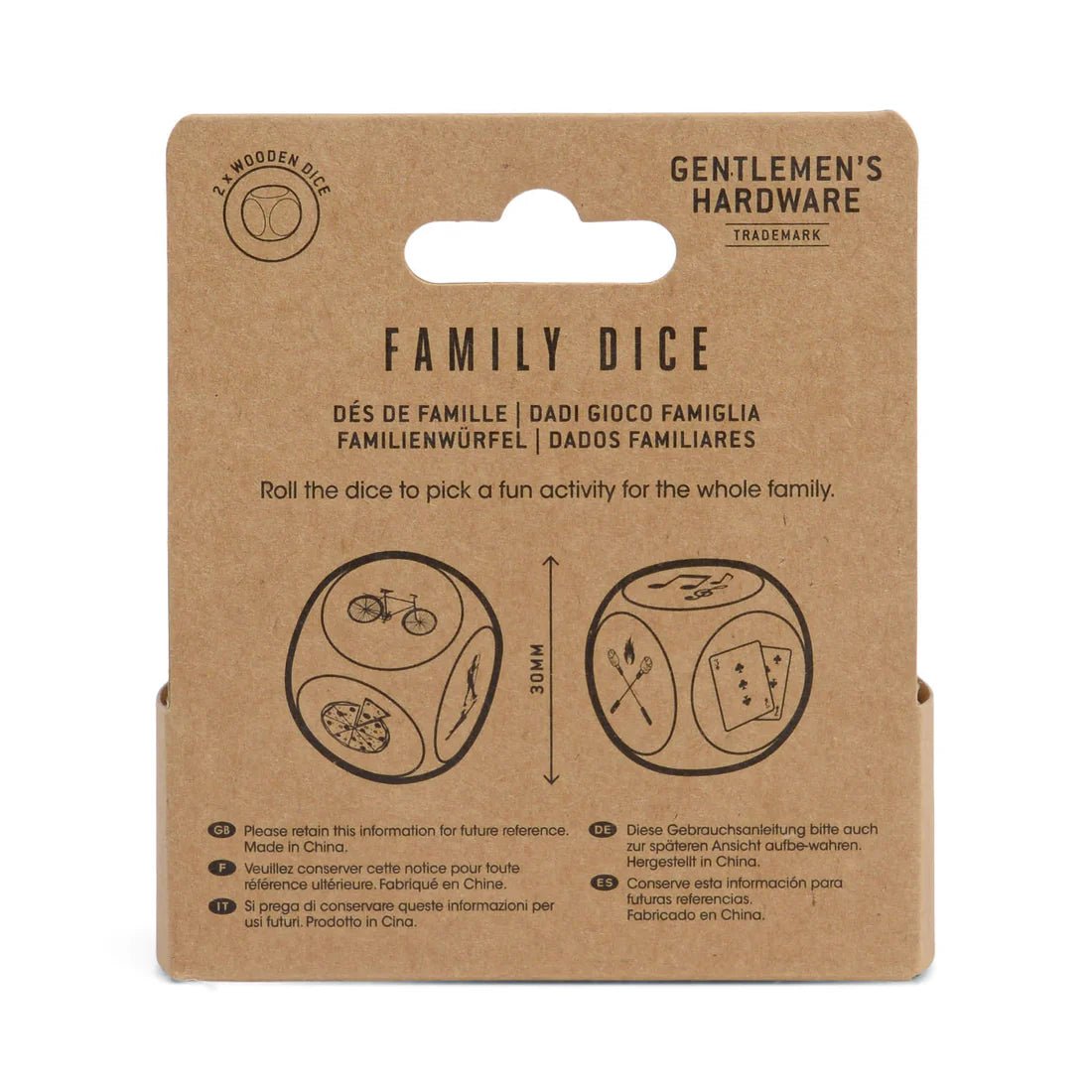 Gentleman’s Hardware Family Dice - Pure Apotheca