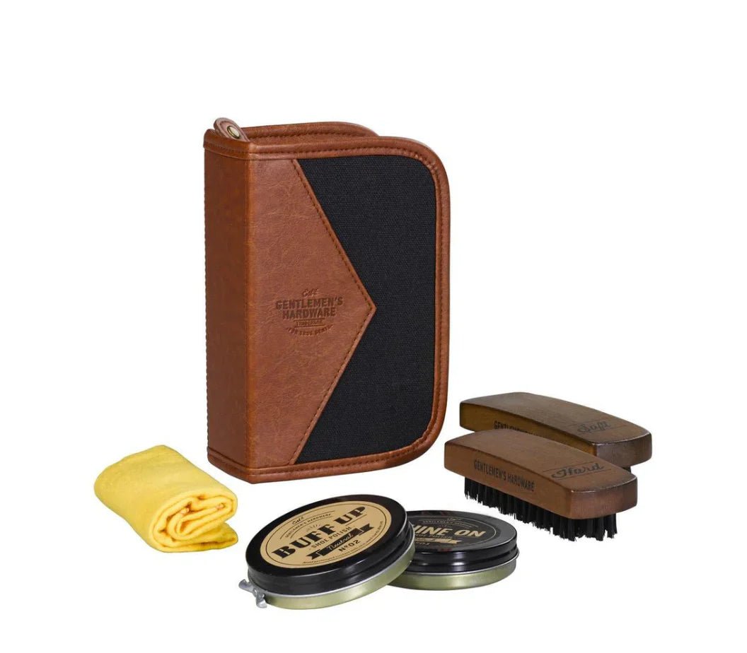 Gentlemen's Hardware 6 Pc Buff & Shine Shoe Polish Kit - Pure Apotheca