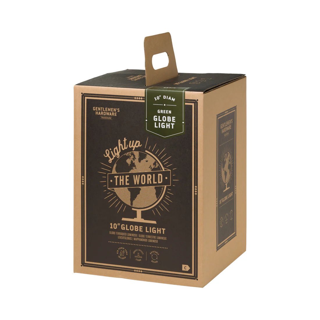 Gentlemen’s Hardware Globe Light 10” Green - Pure Apotheca
