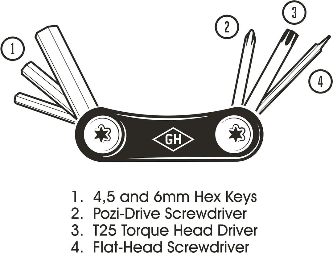 Gentlemen’s Hardware Pocket Bicycle Mini Multi Tool - Pure Apotheca