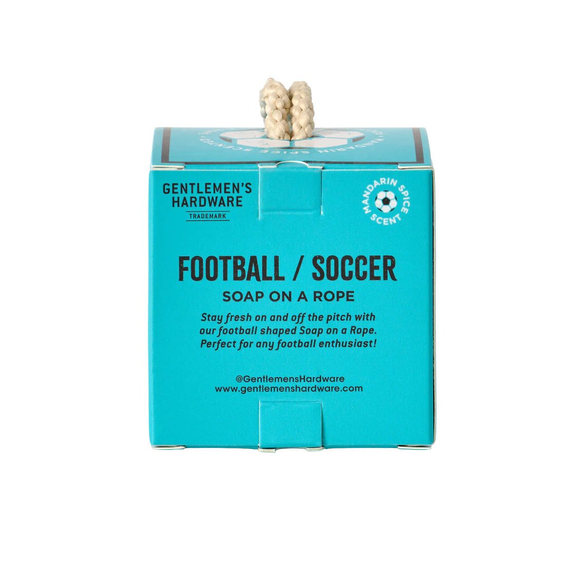 Gentlemen’s Hardware Soap on a Rope - Football - Mandarin Spice - Pure Apotheca