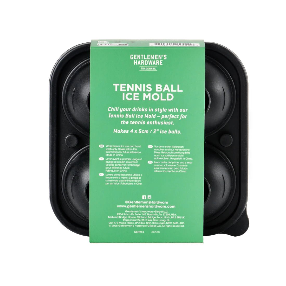 Gentlemen's Hardware Tennis Ball Ice Mould - Pure Apotheca
