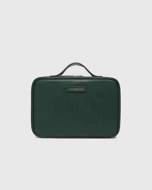Georgie Cosmetic Case Forest Green - Pure Apotheca