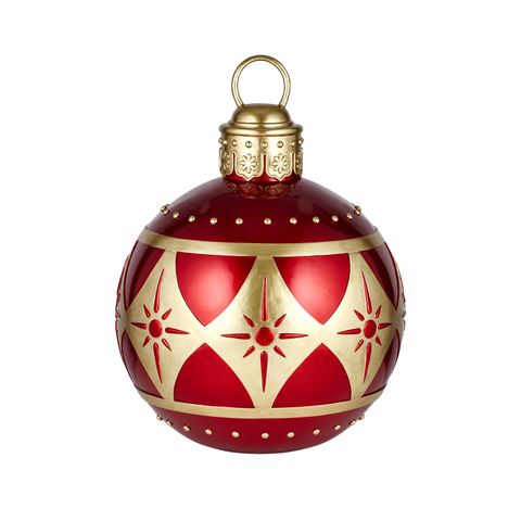 Giant Christmas Bauble Red/Gold - Pure Apotheca