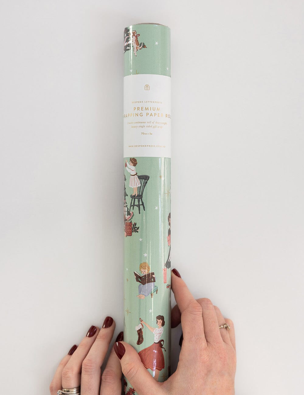Gift Wrap Roll 3m - Christmas Ladies - Pure Apotheca