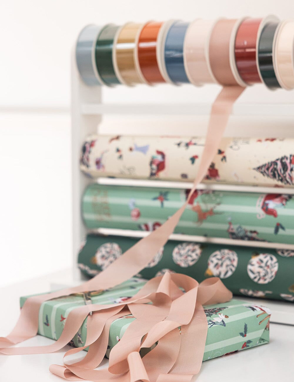 Gift Wrap Roll 3m - Christmas Santas - Pure Apotheca
