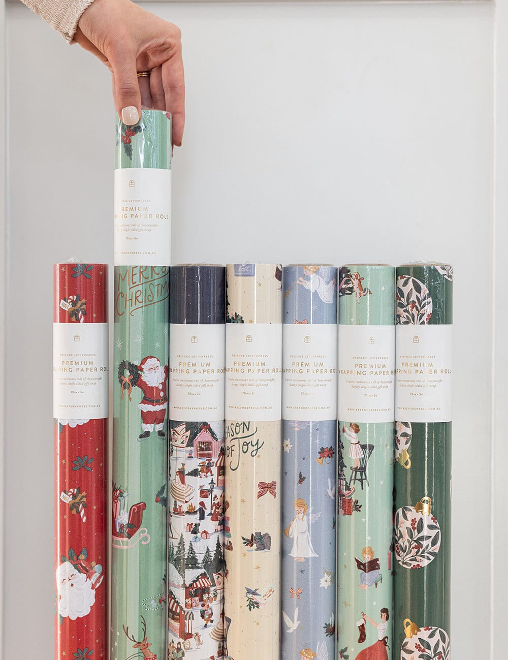 Gift Wrap Roll 3m - Christmas Santas - Pure Apotheca
