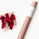 Gift Wrap Roll 3m - Christmas Tartan Check - Pure Apotheca