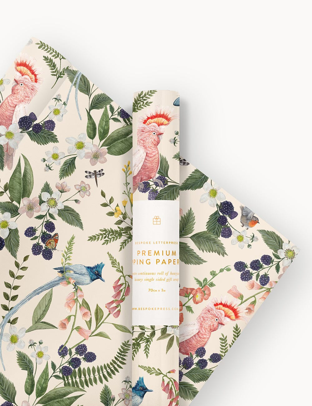 Gift Wrap Roll 3m - Cockatoo - Pure Apotheca