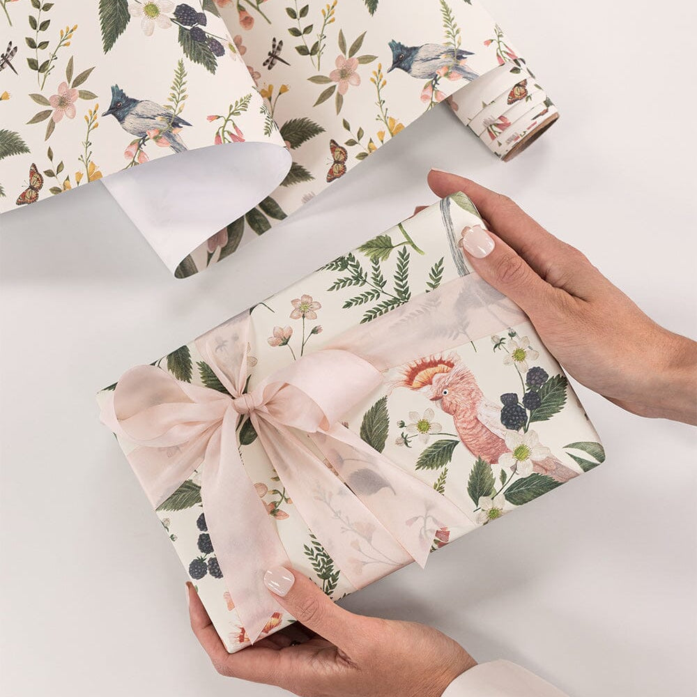 Gift Wrap Roll 3m - Cockatoo - Pure Apotheca