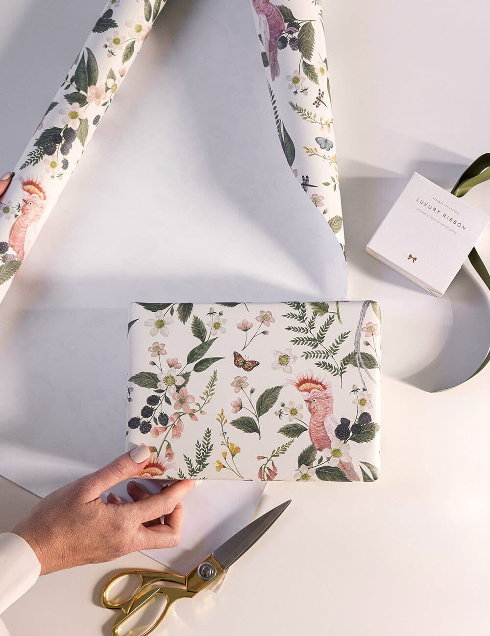 Gift Wrap Roll 3m - Cockatoo - Pure Apotheca