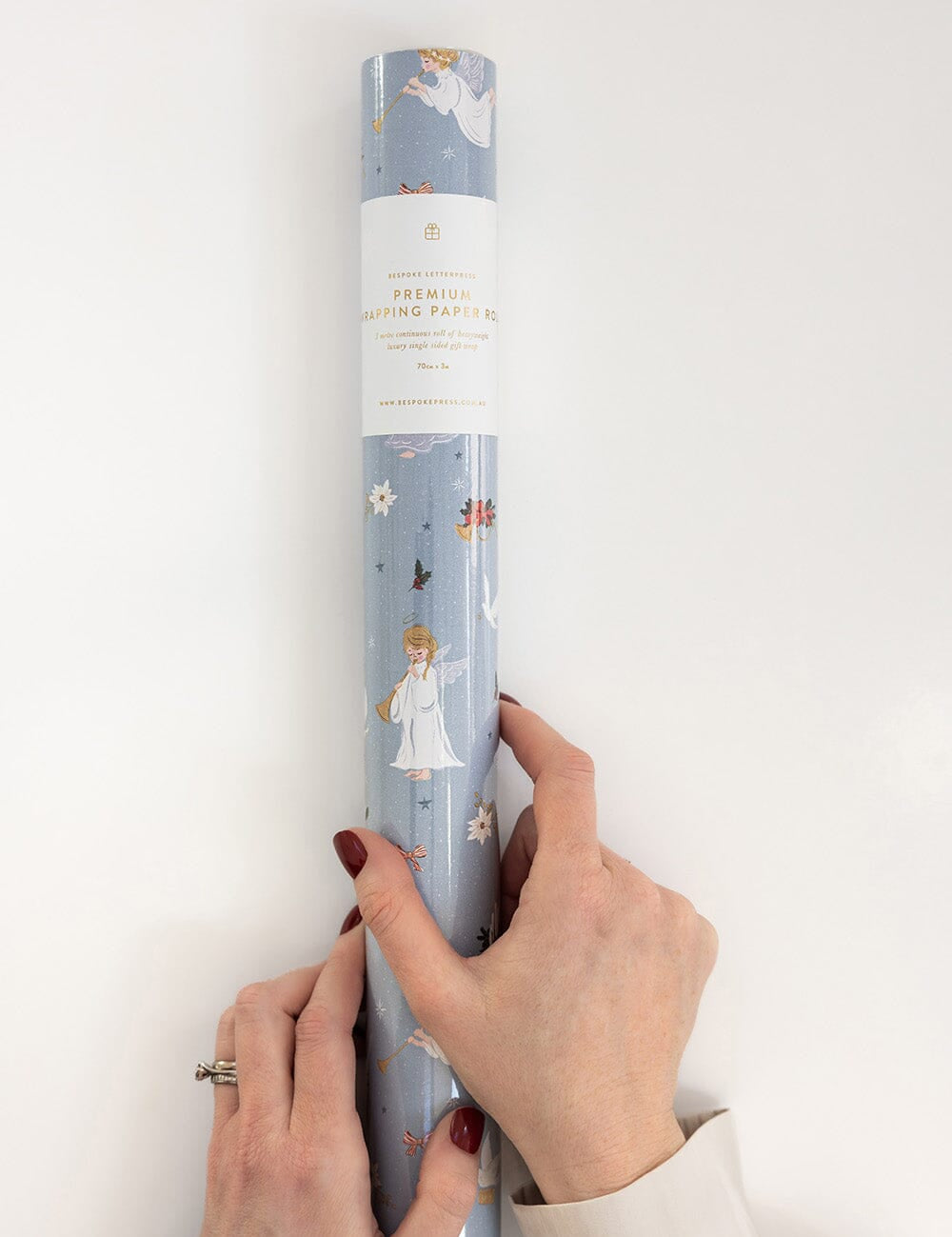 Gift Wrap Roll 3m - Herald Angels - Pure Apotheca