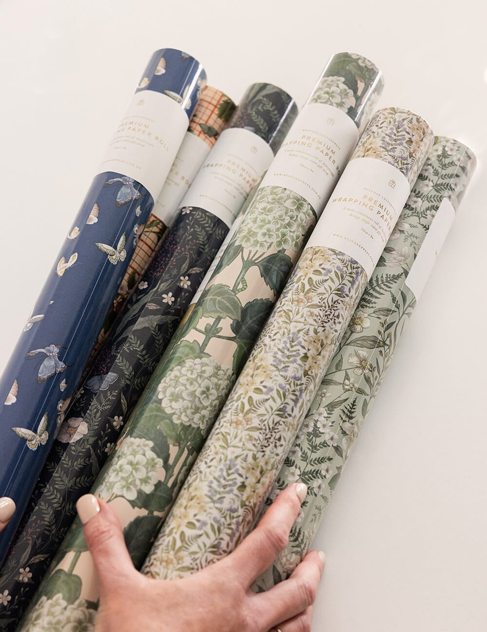 Gift Wrap Roll 3m - Hydrangea - Pure Apotheca