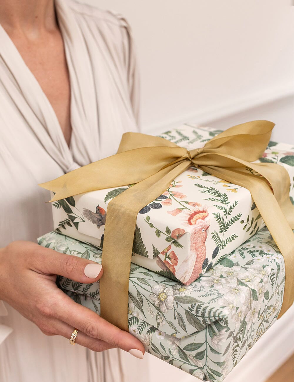 Gift Wrap Roll 3m - Ivory Garden - Pure Apotheca