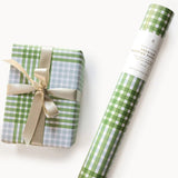 Gift Wrap Roll 3m - Nordic Blue Check - Pure Apotheca