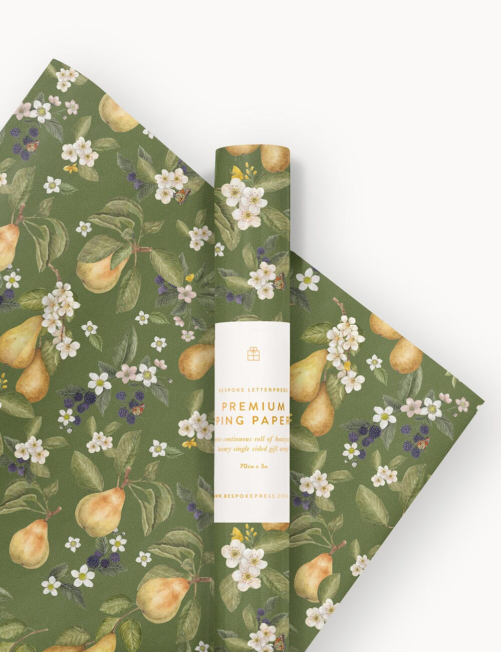 Gift Wrap Roll 3m - Pears - Pure Apotheca
