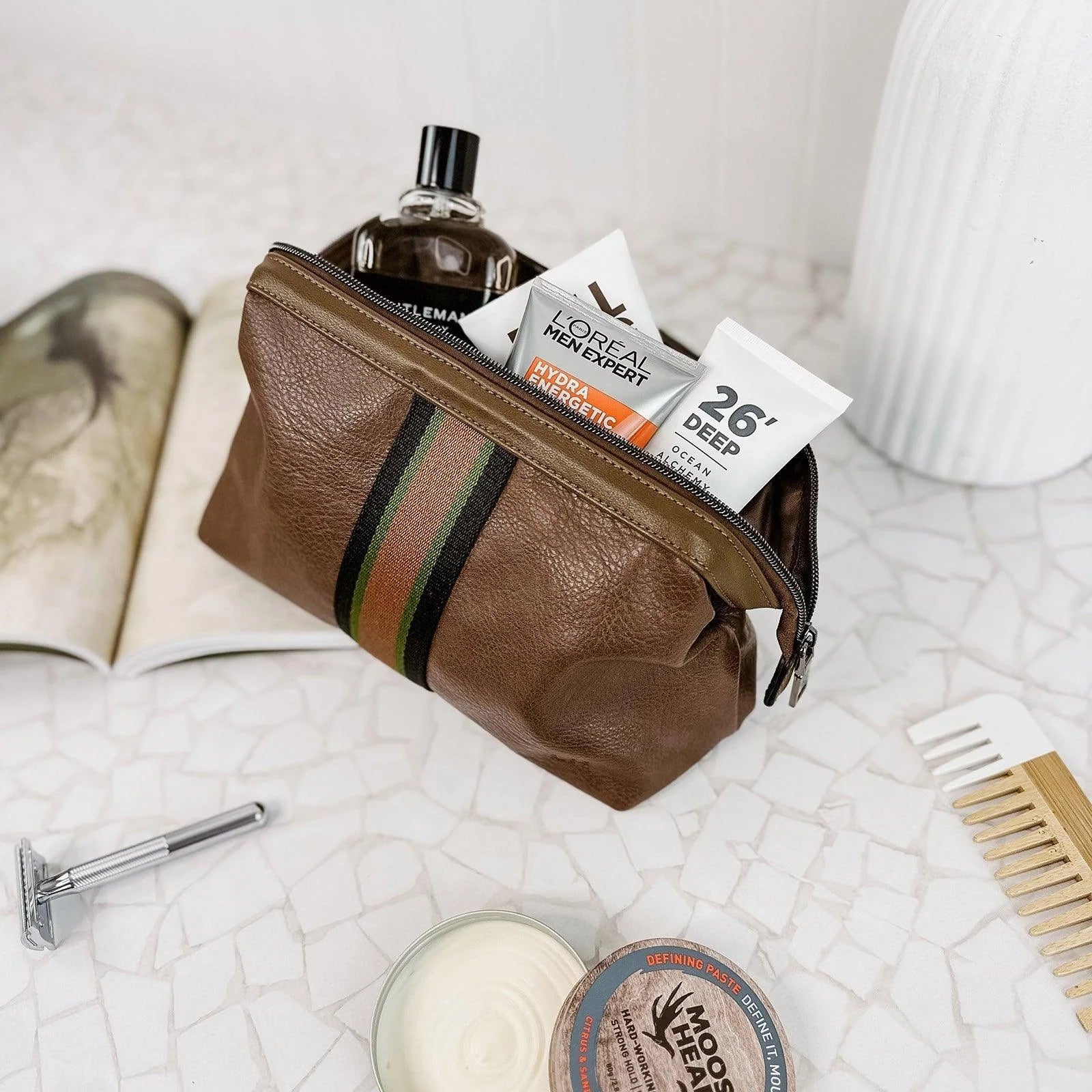 Gilbert Tobacco Toiletry Bag - Pure Apotheca