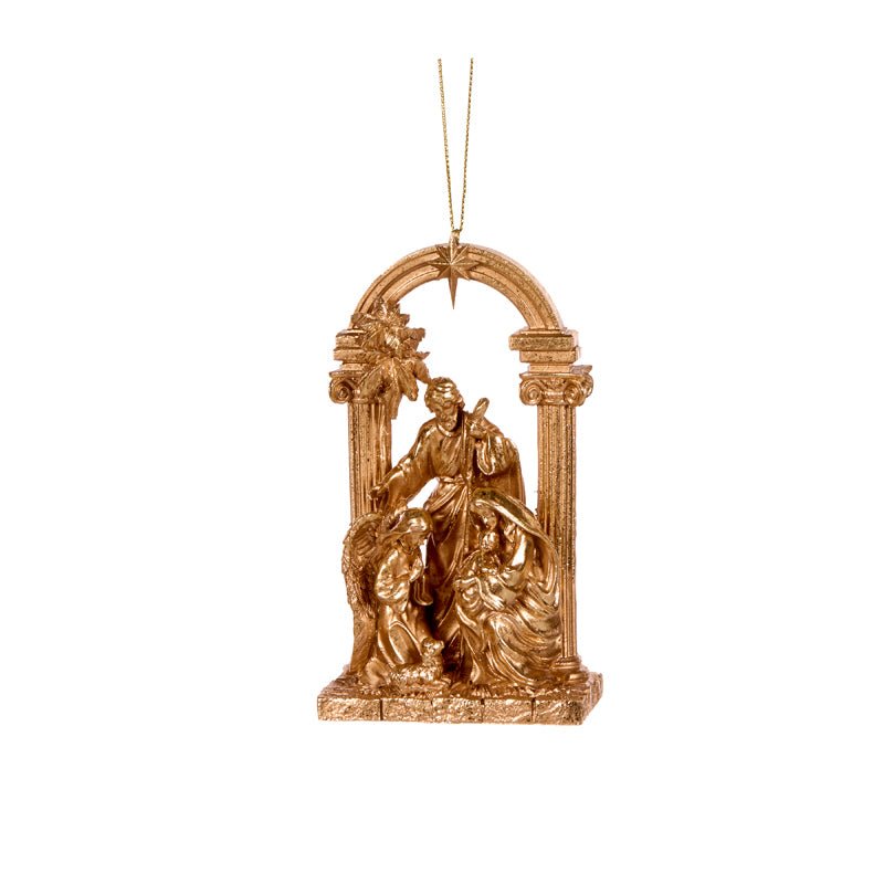 GILDED GOLD HOLY FAMILY ARCHWAY SCENE - Pure Apotheca