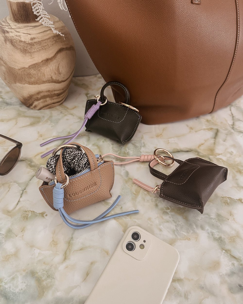Gina Bag Charm Chocolate - Pure Apotheca