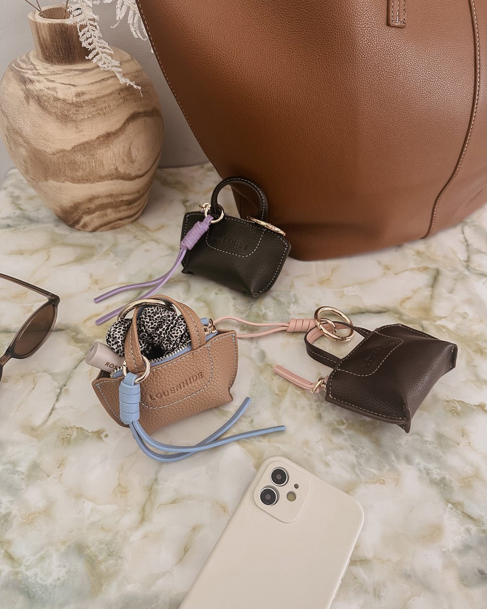 Gina Bag Charm Olive - Pure Apotheca