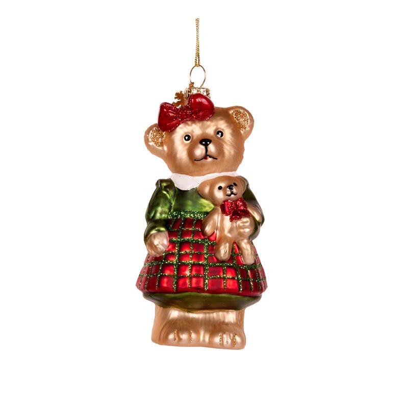 GIRL BEAR GLASS ORNAMENT - Pure Apotheca