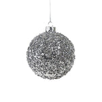 GLASS BALL SILVER WITH SILVER BEADS - Pure Apotheca