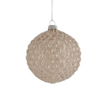 GLASS BAUBLE FROSTED CHAMPAGNE - Pure Apotheca