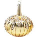 GLASS BAUBLE GOLD GLITTER STRIPE - Pure Apotheca