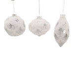 GLASS BAUBLE GREY FROSTED - Pure Apotheca