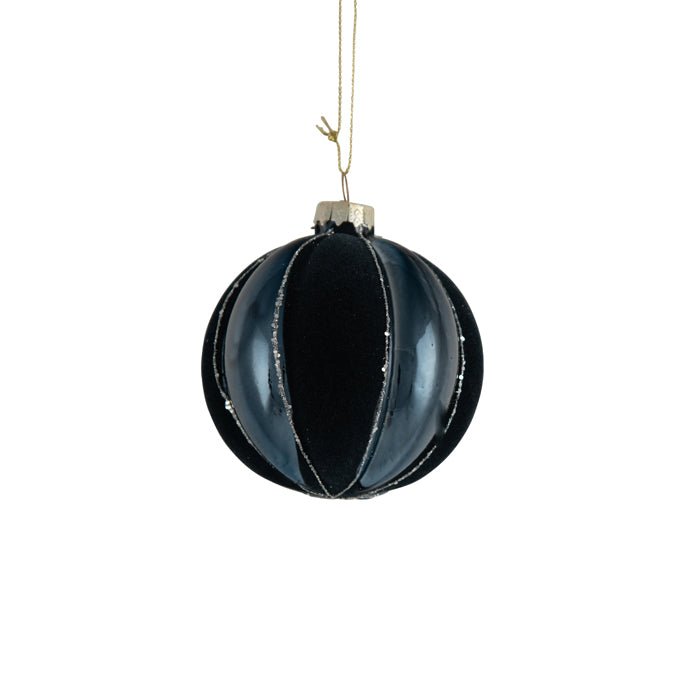 GLASS BAUBLE QUILTED ROYAL BLUE - Pure Apotheca