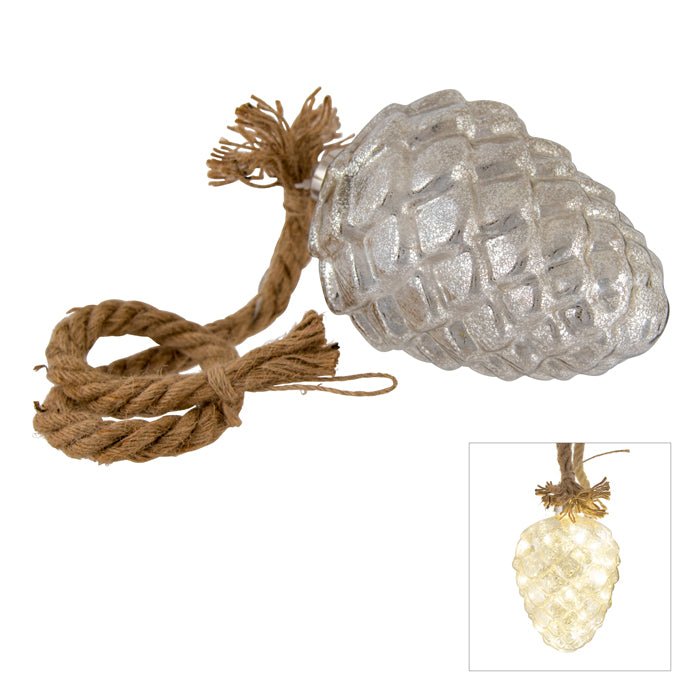 GLASS LED CHAMPAGNE ROPE CONE - Pure Apotheca