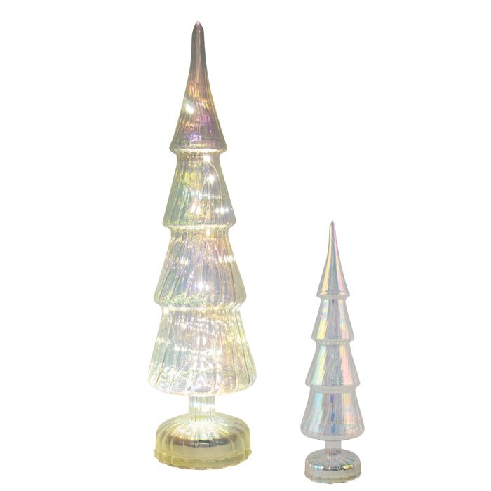 GLASS LED IRRIDESCENT TABLE TREE LGE - Pure Apotheca