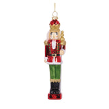 GLASS TRADITIONAL NUTCRACKER WITH STAFF HANGING - Pure Apotheca
