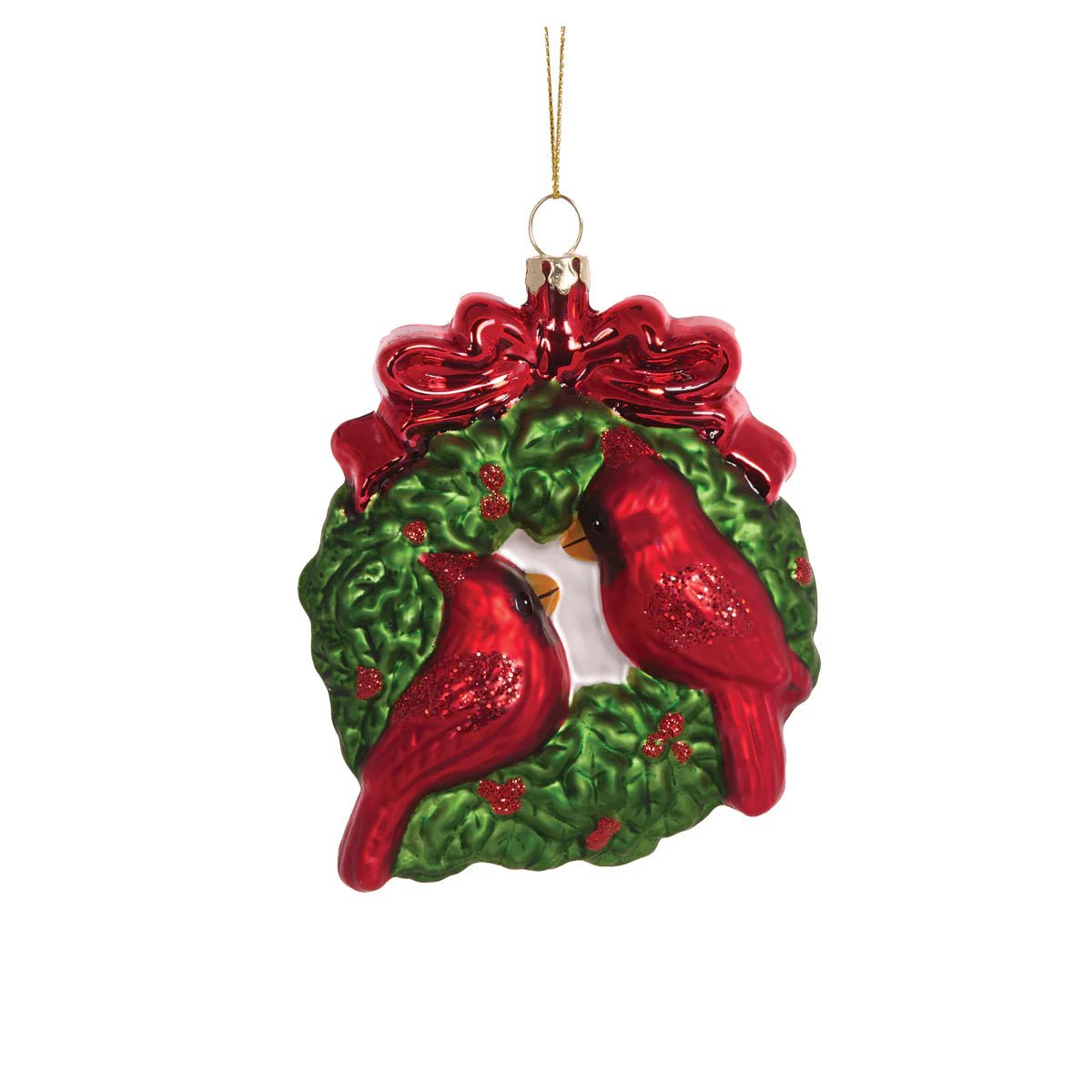 GLASS TWIN CARDINAL HANGING - Pure Apotheca