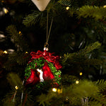 GLASS TWIN CARDINAL HANGING - Pure Apotheca