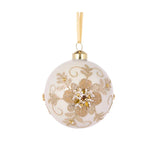 GLITTERED LACE FLORAL BAUBLE - Pure Apotheca