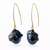 Gloria Midnight Baroque Pearl Earring - Pure Apotheca