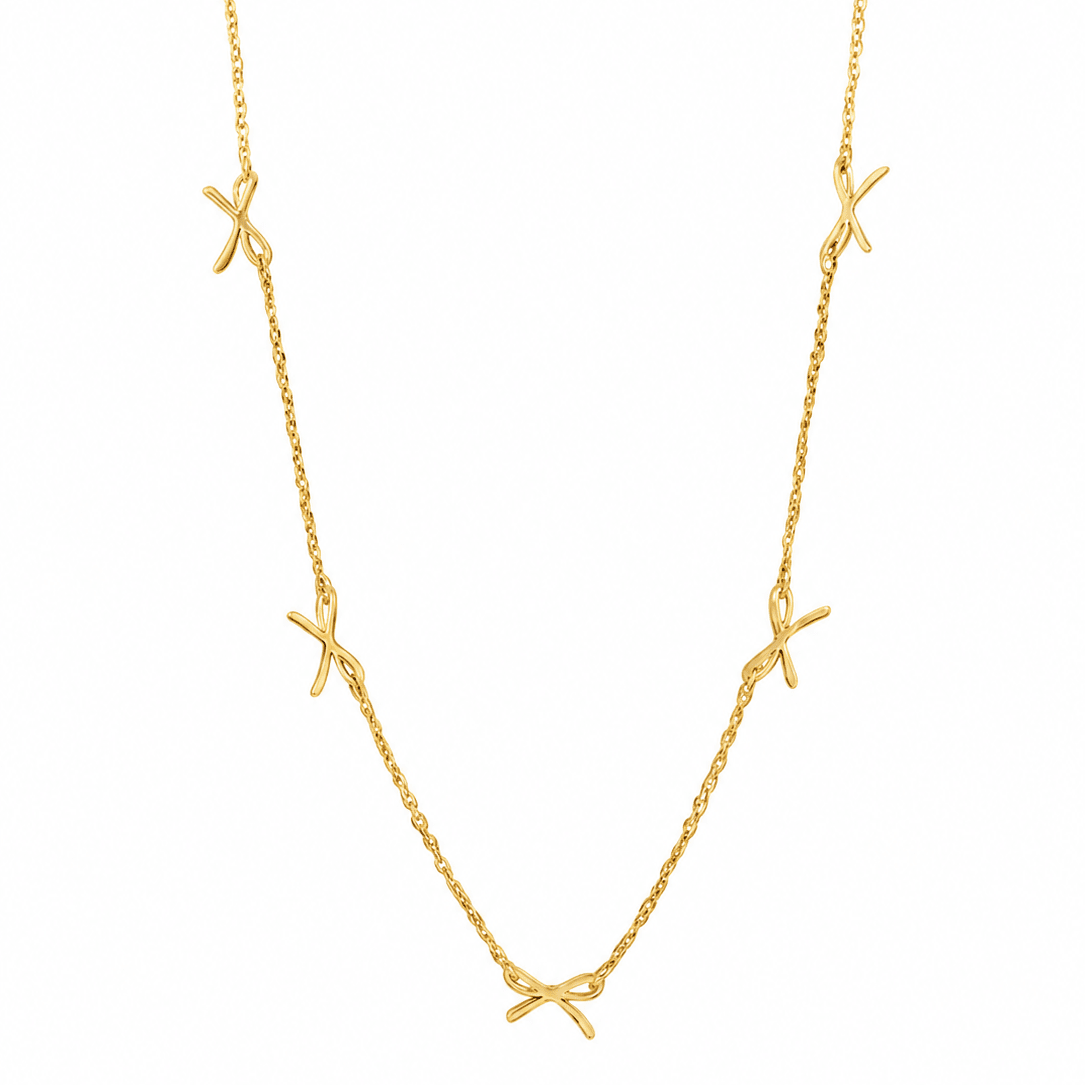 Gold Bow Chain Necklace - Pure Apotheca
