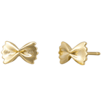 Gold Bow Tie Pasta Earring - Pure Apotheca