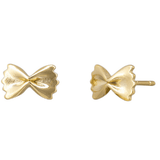 Gold Bow Tie Pasta Earring - Pure Apotheca