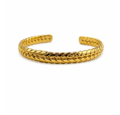 Gold Braided Cuff - Pure Apotheca