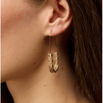 Gold Braided U Hoops - Pure Apotheca