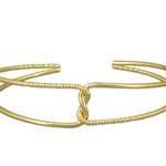 Gold Centre Cuff Link - Pure Apotheca