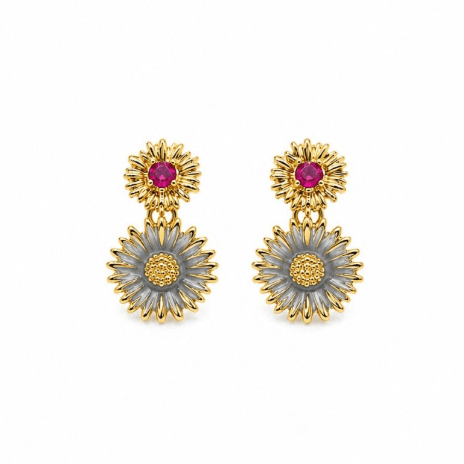 Gold Coloured Dixie Flower Earring - Pure Apotheca