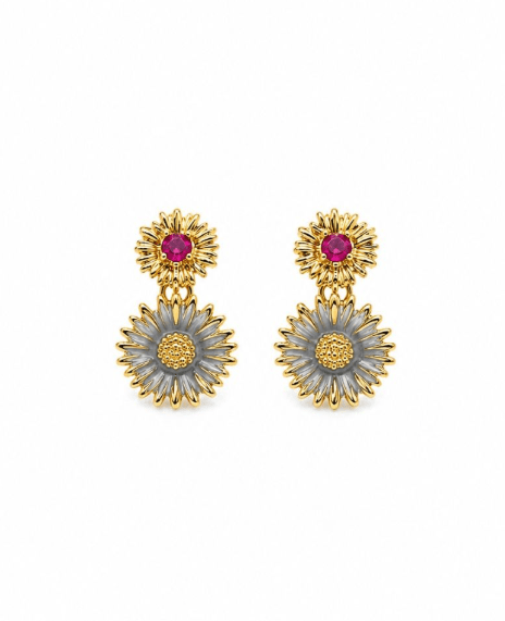 Gold Coloured Dixie Flower Earring - Pure Apotheca