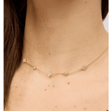 Gold Crystal Felice Chain Necklace - Pure Apotheca